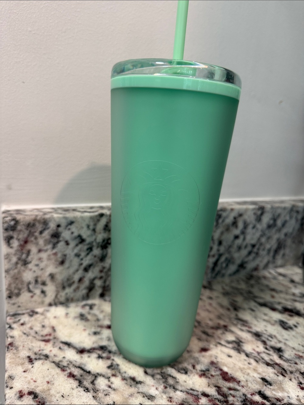 Starbucks Mint Green Tumbler with Straw